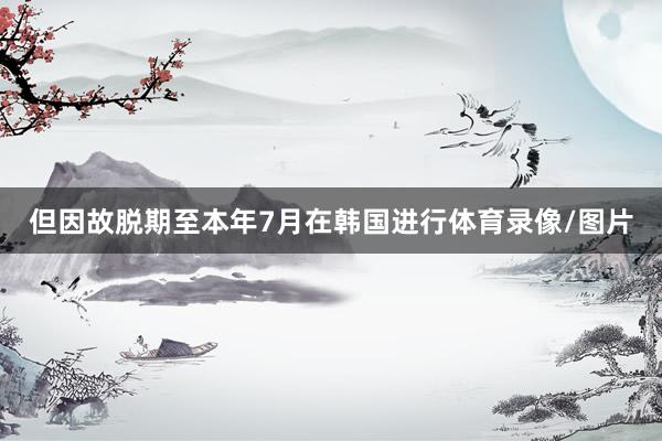 但因故脱期至本年7月在韩国进行体育录像/图片