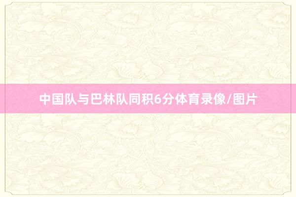中国队与巴林队同积6分体育录像/图片