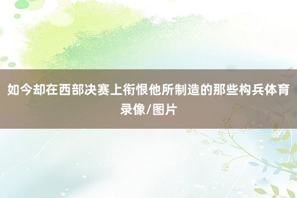 如今却在西部决赛上衔恨他所制造的那些构兵体育录像/图片