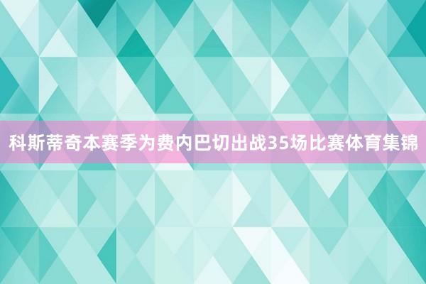 科斯蒂奇本赛季为费内巴切出战35场比赛体育集锦