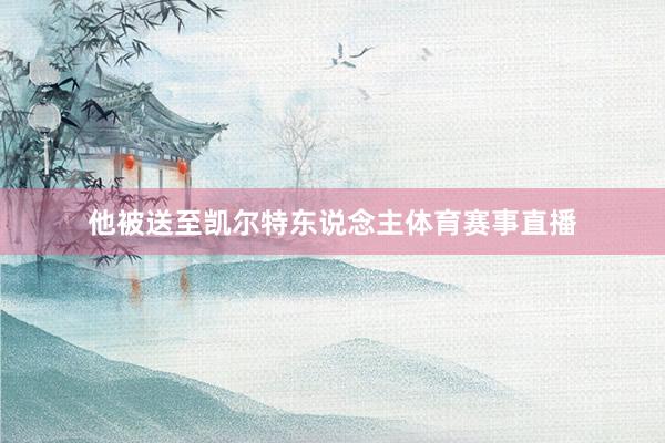 他被送至凯尔特东说念主体育赛事直播