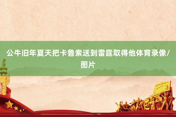 公牛旧年夏天把卡鲁索送到雷霆取得他体育录像/图片