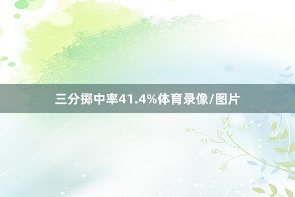 三分掷中率41.4%体育录像/图片
