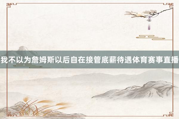 我不以为詹姆斯以后自在接管底薪待遇体育赛事直播