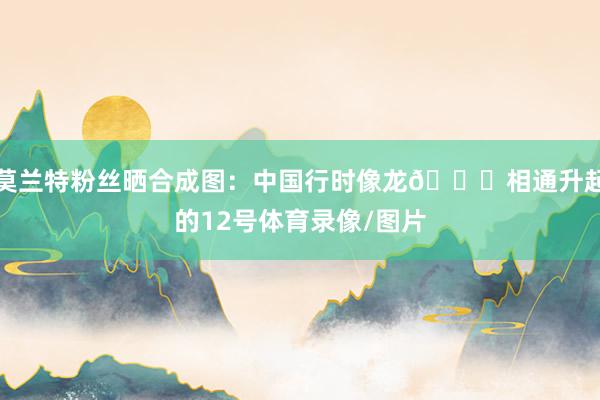 莫兰特粉丝晒合成图：中国行时像龙🐉相通升起的12号体育录像/图片