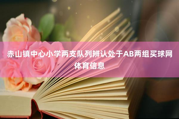赤山镇中心小学两支队列辨认处于AB两组买球网体育信息