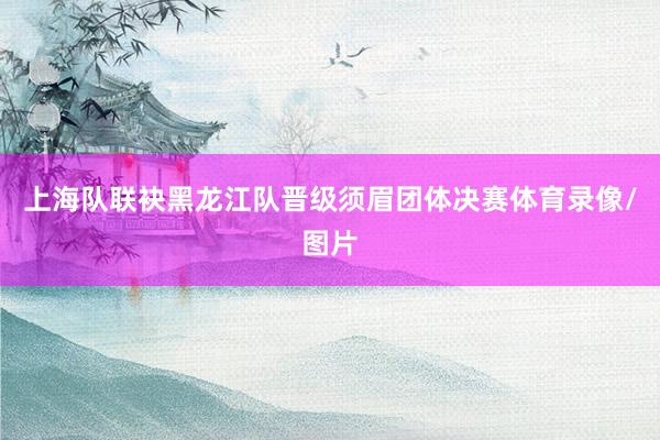 上海队联袂黑龙江队晋级须眉团体决赛体育录像/图片