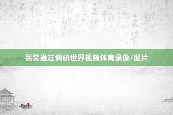 民警通过调研世界视频体育录像/图片