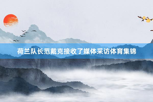 荷兰队长范戴克接收了媒体采访体育集锦