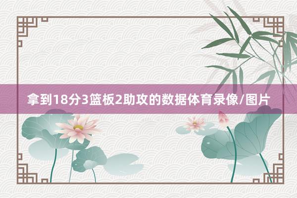 拿到18分3篮板2助攻的数据体育录像/图片