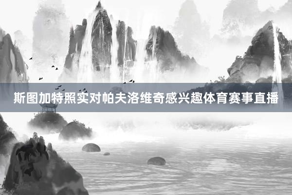 斯图加特照实对帕夫洛维奇感兴趣体育赛事直播
