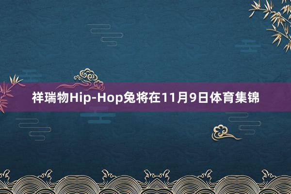 祥瑞物Hip-Hop兔将在11月9日体育集锦