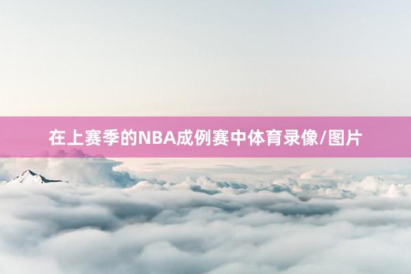 在上赛季的NBA成例赛中体育录像/图片