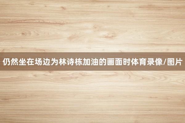 仍然坐在场边为林诗栋加油的画面时体育录像/图片