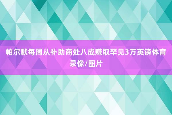 帕尔默每周从补助商处八成赚取罕见3万英镑体育录像/图片